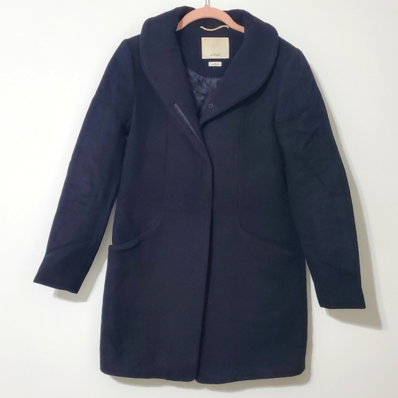 Wilfred Cocoon Coat Italian Wool Cashmere Blend Black XSmall - Picture 5 of 15